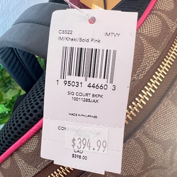 Court Backpack In Signature Canvas c8522 - Picture 7 of 8